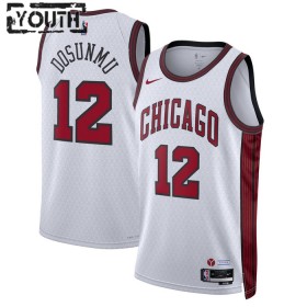 Dres Chicago Bulls Ayo Dosunmu 12 Nike 2022-23 City Edition Bijela Swingman - Dječji